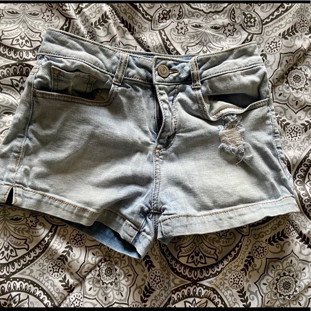 Denim shorts